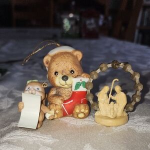 Cute Bear, Squirrel and Nativity Ornaments